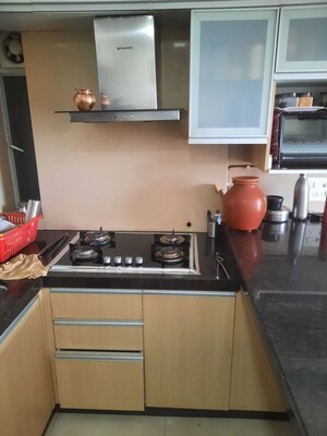 Kitchen in 1 BHK Apartment at Divine Aspen Garden, Goregaon East – for Rent