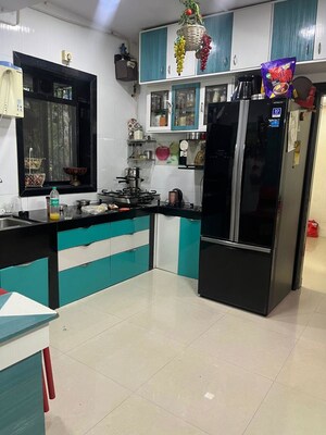 Kitchen in 1 BHK Apartment at Ganpati Villa CHS, Uthalsar – for Rent
