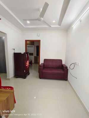 Living Room in 1 BHK Apartment at BM Residency Kondapur, Kondapur – for Rent