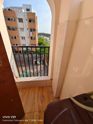 Balcony in 1 BHK Apartment at BM Residency Kondapur, Kondapur – for Rent