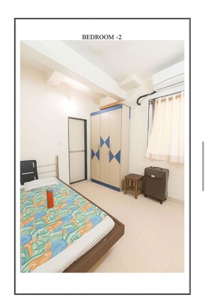 Bedroom in 1.5 BHK Apartment at Shri Ramakrishna CHS, Vile Parle West – for Rent