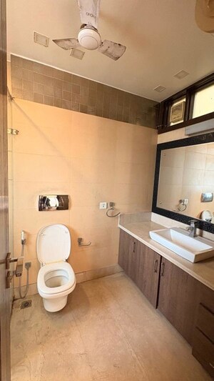 Bathroom in 4 BHK Builder Floor at Friends Colony – for Rent