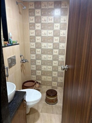 Bathroom in 1 BHK Apartment at JP North Imperia, Mira Road – for Rent