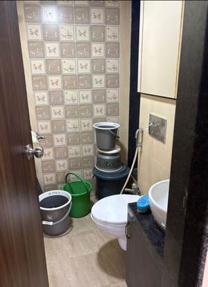 Bathroom in 1 BHK Apartment at JP North Imperia, Mira Road – for Rent