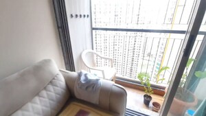 Balcony in 2 BHK Apartment at Runwal Eirene, Balkum Pada – for Rent