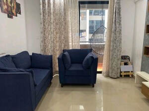 Living Room in 2.5 BHK Apartment at Provident Harmony, Thanisandra Main Road – for Rent