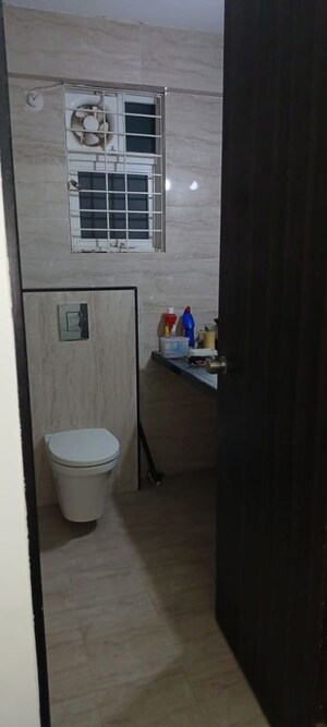 Bathroom in 3 BHK Apartment at Majestique Signature Towers, Balewadi – for Rent