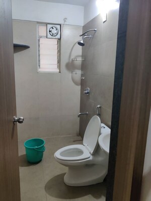 Bathroom in 3 BHK Apartment at Majestique Signature Towers, Balewadi – for Rent