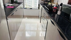 Balcony in 3 BHK Apartment at Kalpataru Immensa C, Kolshet Road – for Rent