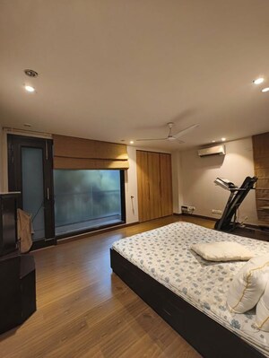 Bedroom in 4 BHK Builder Floor at Hemkunt Colony – for Rent