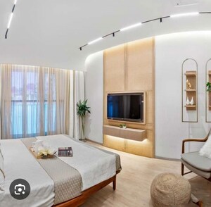 Living Room in 3 BHK Apartment at Damji Shamji Galleria, Majiwada – for Sale