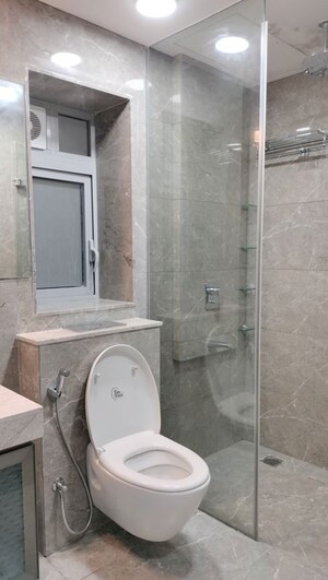 Bathroom in 3 BHK Apartment at Oberoi Realty Esquire, Goregaon East – for Rent