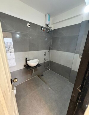 Bathroom in 3 BHK Apartment at Chandak 34 Park Estate, Goregaon West – for Rent