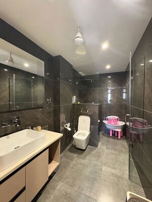 Attached Bathroom in 4 BHK Builder Floor at Kohli One Malibu Town, Sector 47 – for Rent