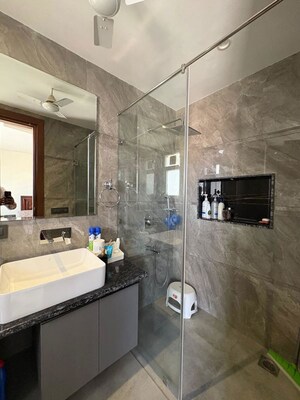 Attached Bathroom in 4 BHK Builder Floor at Kohli One Malibu Town, Sector 47 – for Rent