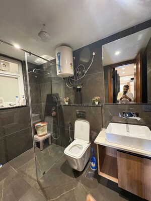 Attached Bathroom in 4 BHK Builder Floor at Kohli One Malibu Town, Sector 47 – for Rent