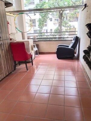 Balcony in 3 BHK Apartment at DSK Akash Ganga, Aundh – for Rent