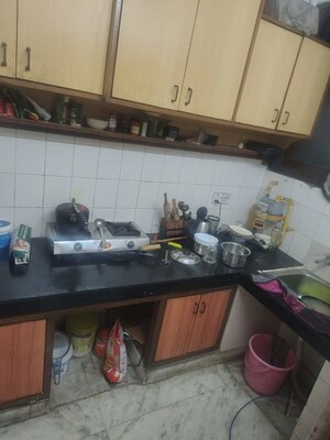 Kitchen in 1 BHK Builder Floor at Kalkaji – for Rent