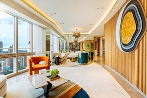 Living Room in 3 BHK Apartment at Lodha Kiara, Worli – for Sale