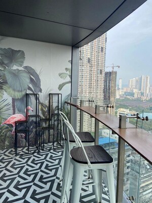 Balcony in 3 BHK Apartment at Lodha World Crest, Worli – for Sale