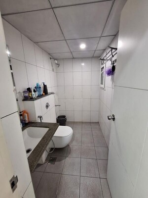 Bathroom in 2 BHK Apartment at Golden Palm Enclave, Hennur Road – for Rent