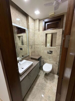 Bathroom in 3 BHK Builder Floor at Chittaranjan Park – for Rent
