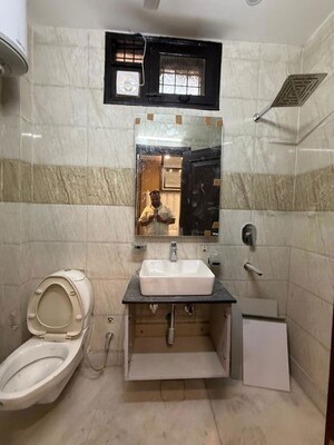 Bathroom in 2 BHK Builder Floor at Kalkaji – for Rent