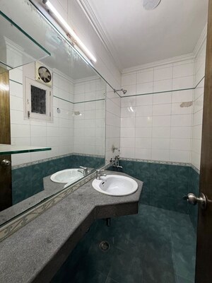 Bathroom in 2 BHK Builder Floor at Chittaranjan Park – for Rent