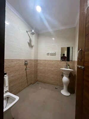 Bathroom in 2 BHK Apartment at Chattarpur – for Rent