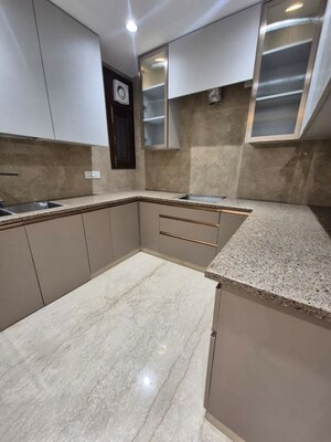 Kitchen in 3 BHK Builder Floor at East Of Kailash – for Sale