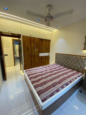 Bedroom in 2 BHK Apartment at Gurukrupa Marina Enclave, Malad West – for Rent