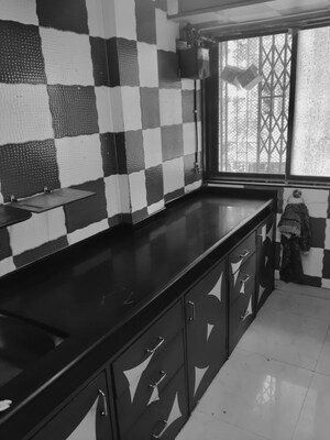 Kitchen in 1 BHK Apartment at Janki Orchid	, Bhayandar West – for Rent