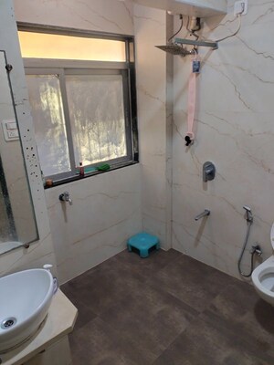 Attached Bathroom in 3 BHK Apartment at Garden Court, Waghbil – for Rent