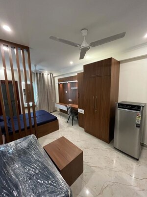Kitchen in 1 RK Builder Floor at Malviya Nagar – for Rent