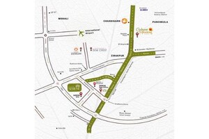3 BHK Apartment – Map Location View at Gmada Aerocity - for Sale