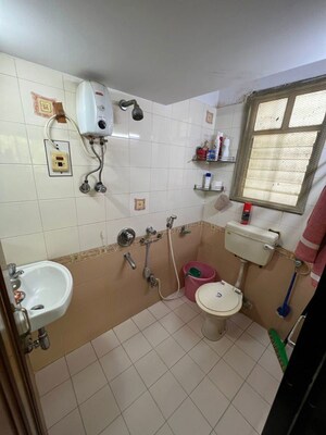 Bathroom in 1 BHK Apartment at Bhoomi Gokul, Goregaon East – for Rent