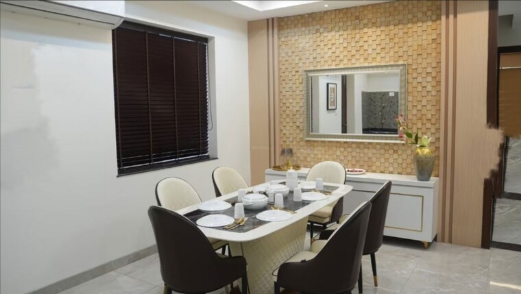 Dinning Area, creative-urban-commune 4 Bedroom 2600 Sq.Ft. Villa In Bhanur Hyderabad 10403215