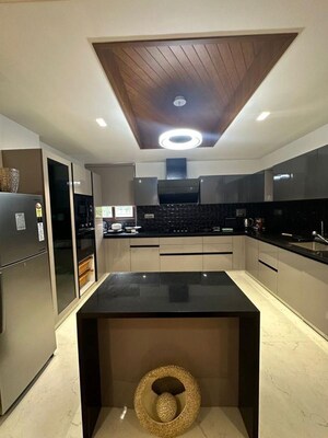 Team Area in 6+ BHK Villa at Adapt Heights, Bani Park – for Rent