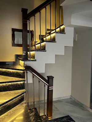 Staircase in 6+ BHK Villa at Adapt Heights, Bani Park – for Rent