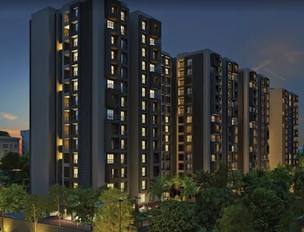2 BHK + Pooja Room 1200 Sq.Ft. Apartment in Goyal and Co Orchid Woods