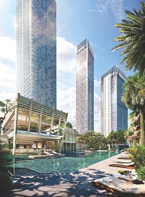 3 BHK Apartment – Exterior View View at Indiabulls Blu, Worli - for Rent