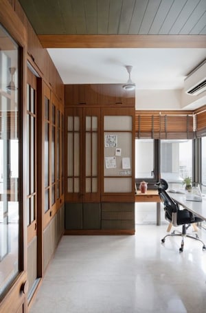Building Lobby in 3 BHK Apartment at Lodha World View, Worli – for Rent
