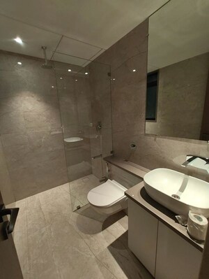 Bathroom in 3 BHK Apartment at Bandra West – for Rent
