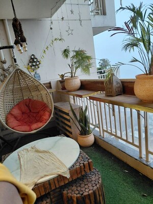 Balcony in 3 BHK Apartment at M3M Marina, Sector 68 – for Rent