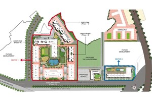 Master Plan in 2 BHK Apartment at Dosti West County, Balkum Pada – for Sale