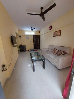 Living Room in 2 BHK Apartment at Divyam Heights, Andheri West – for Rent