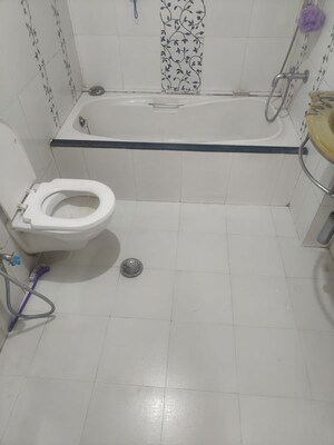 Bathroom in 2 BHK Apartment at Gahlot Majesty and Avenue CHS, Seawoods – for Rent