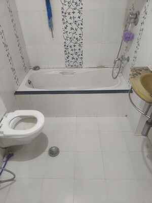 Bathroom in 2 BHK Apartment at Gahlot Majesty and Avenue CHS, Seawoods – for Rent