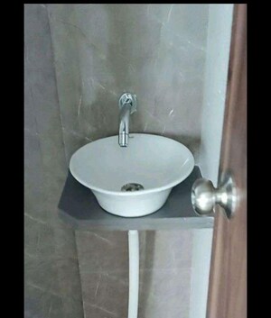 Bathroom in 2 BHK Apartment at Mansarovar Pearl Gardens, Vasai West – for Rent