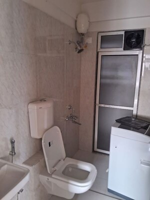 Bathroom in 1 BHK Apartment at Puranik Tokyo Bay Phase 2A, Kasarvadavali – for Rent
